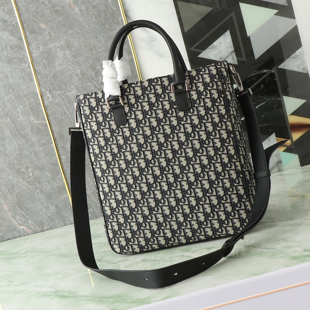 Dior Basic Bag Cow Leather Black L-s