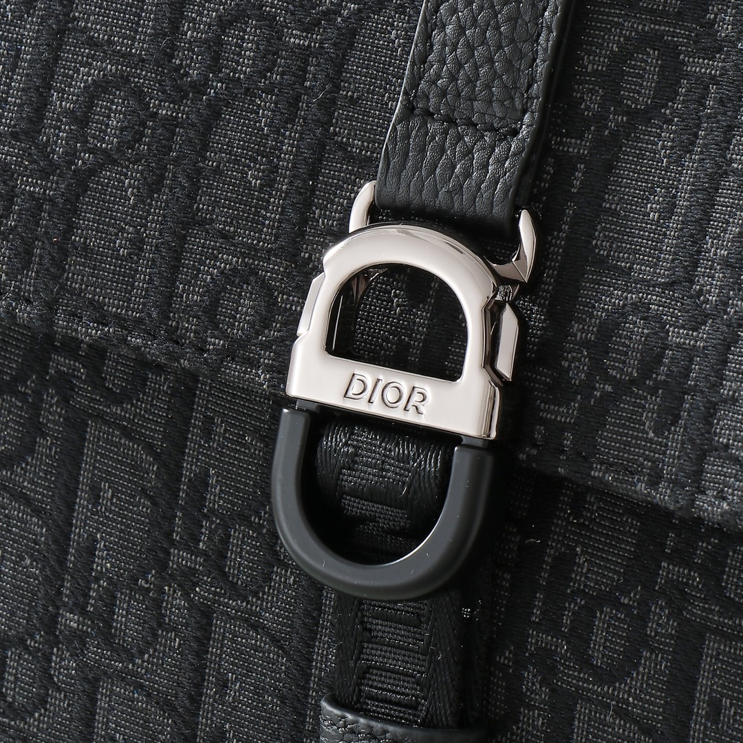 Dior Shoulder Bag Cow Leather Black L-s