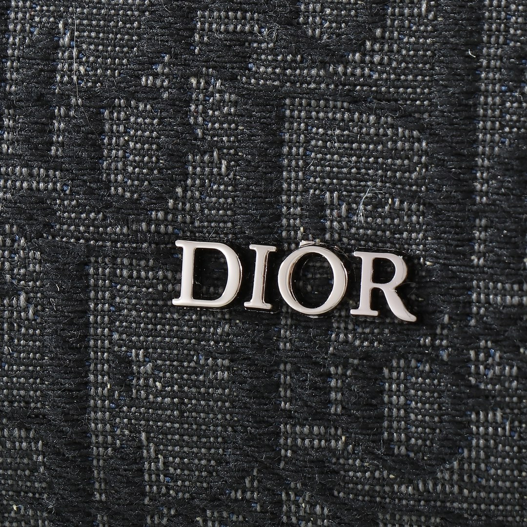 Dior Shoulder Bag Cow Leather Black L-s