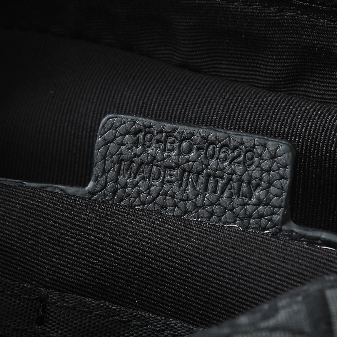 Dior Clutch Bag Cow Leather Black L-s