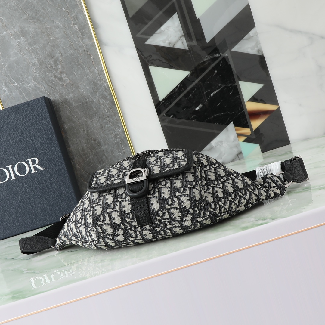 Dior Basic Bag Cow Leather Black L-s