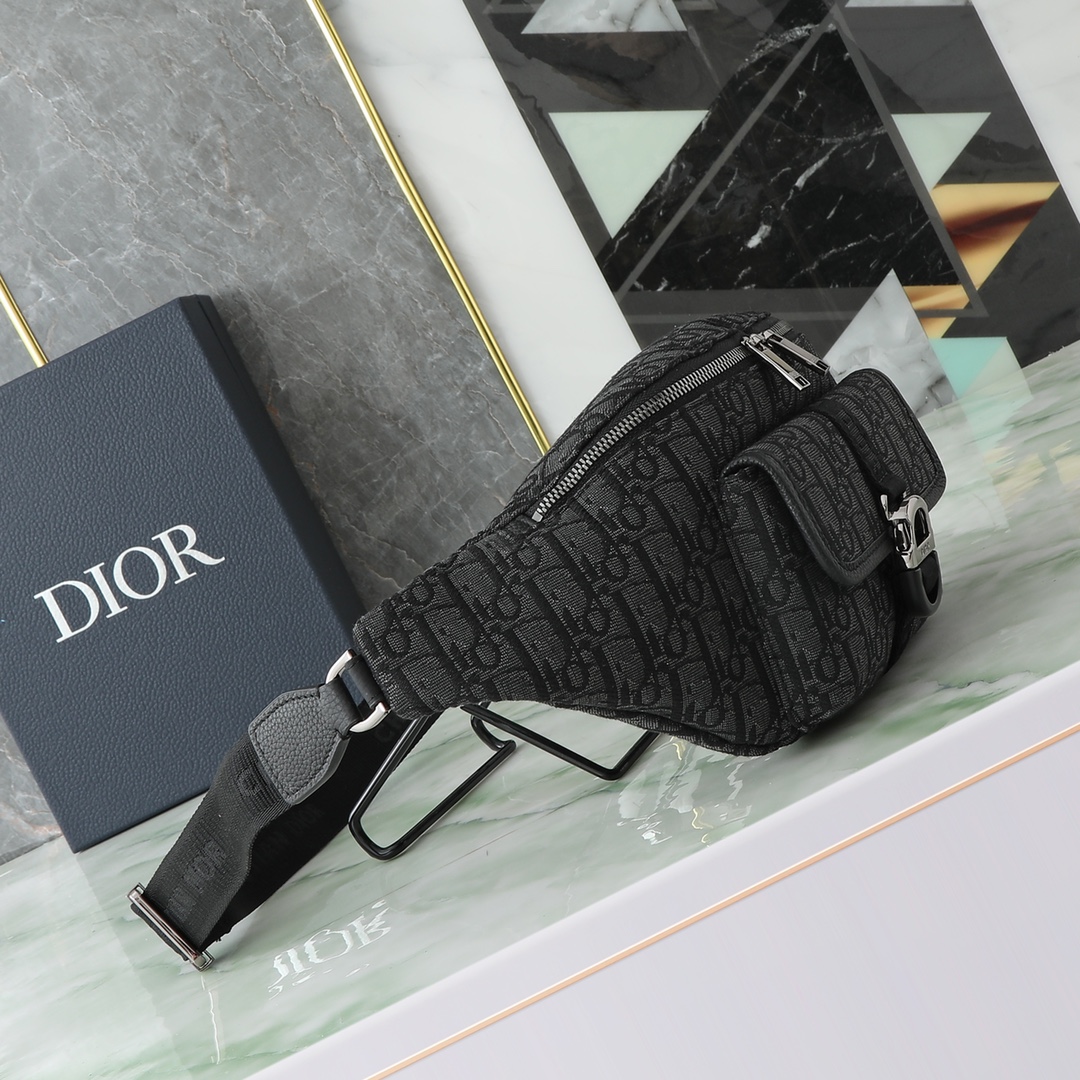 Dior Basic Bag Cow Leather Black L-s