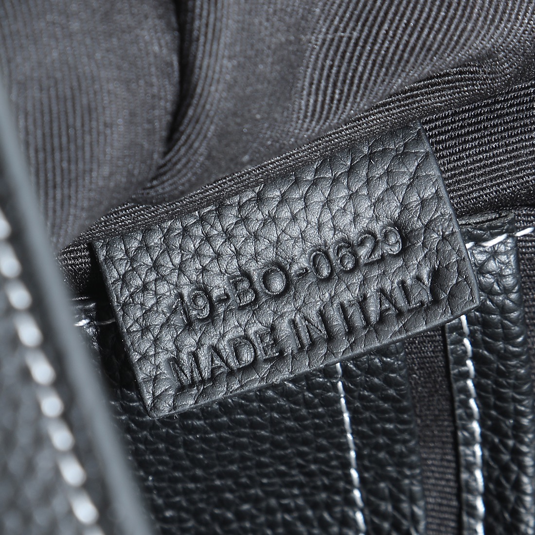 Dior Clutch Bag Cow Leather Black S