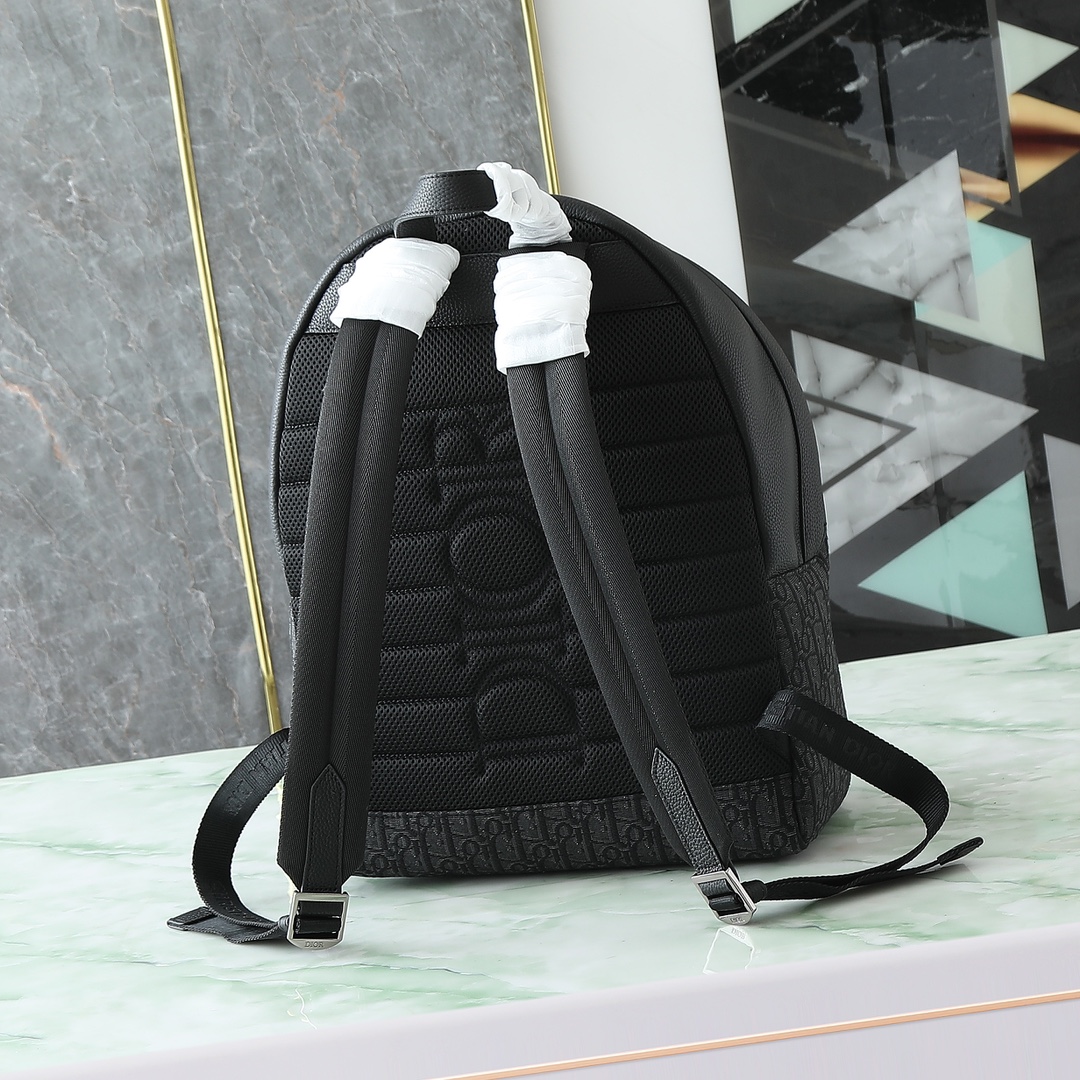 Dior Shoulder Bag Cow Leather Black L-s