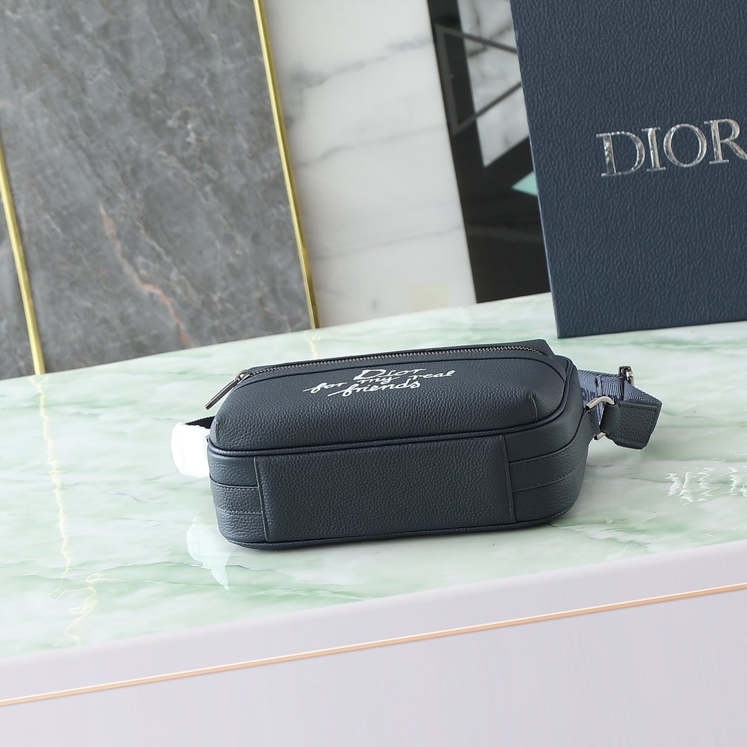 Dior Messenger Bag Cow Leather White M-l-s