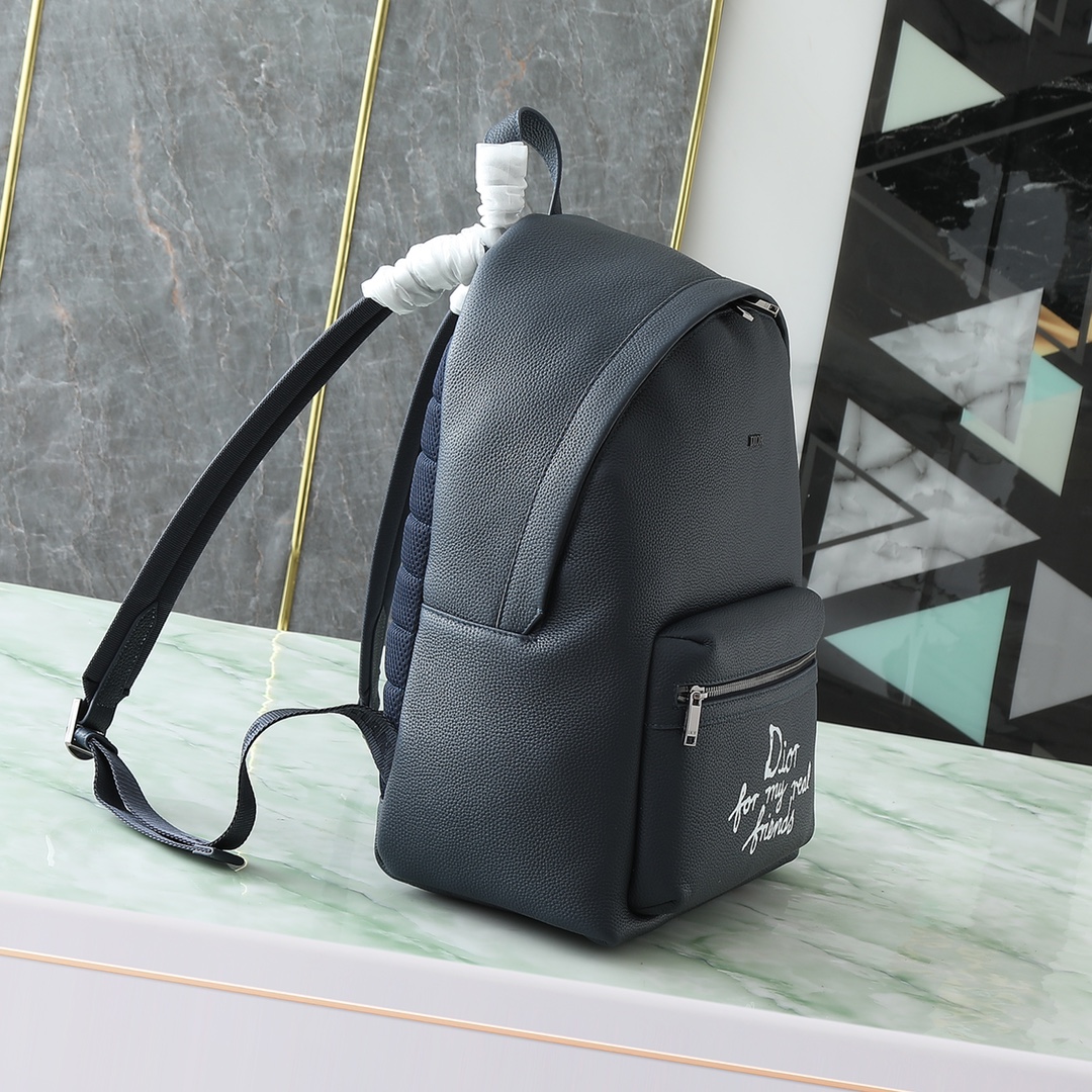 Dior Shoulder Bag Cow Leather White M-l-s