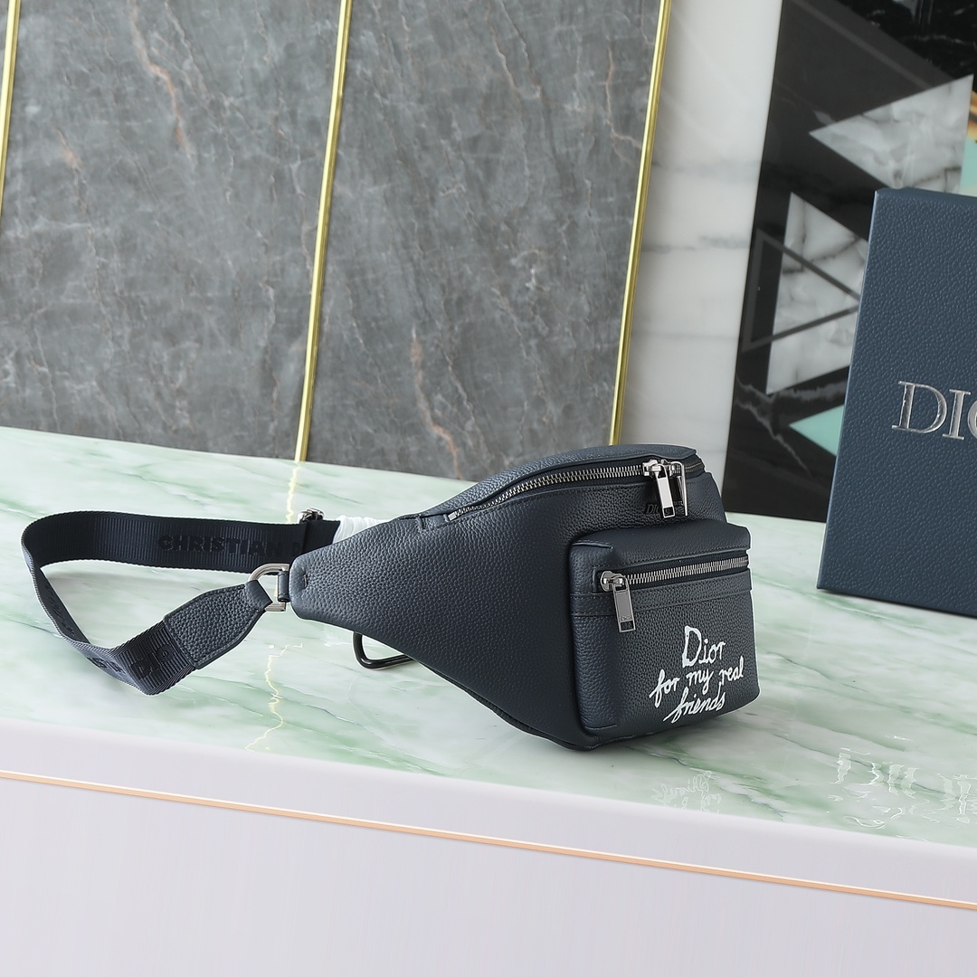 Dior Basic Bag Cow Leather White M-l-s