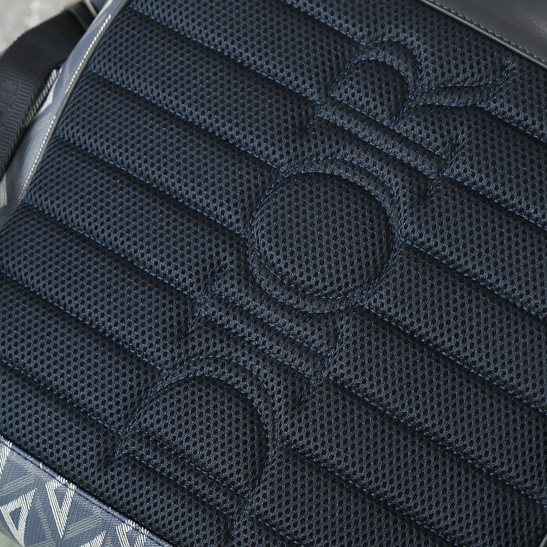 Dior Shoulder Bag Cow Leather Blue M-s