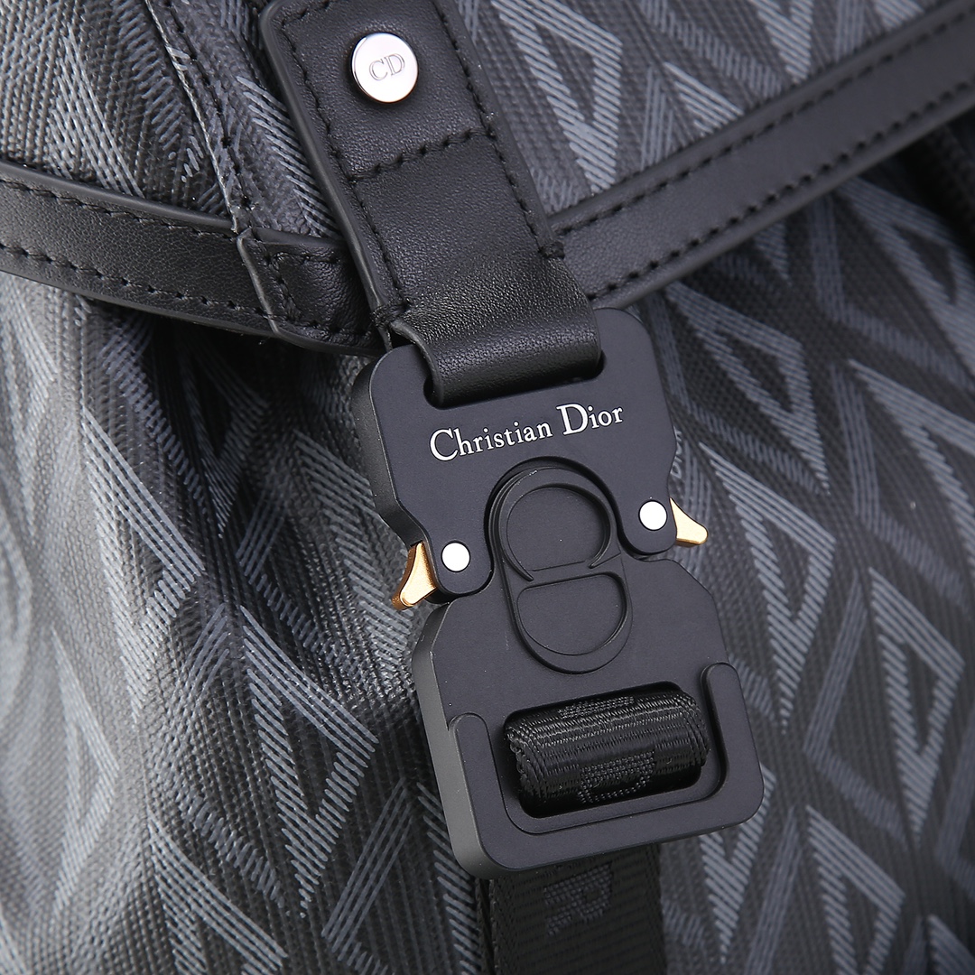 Dior Shoulder Bag Cow Leather Gray M-s