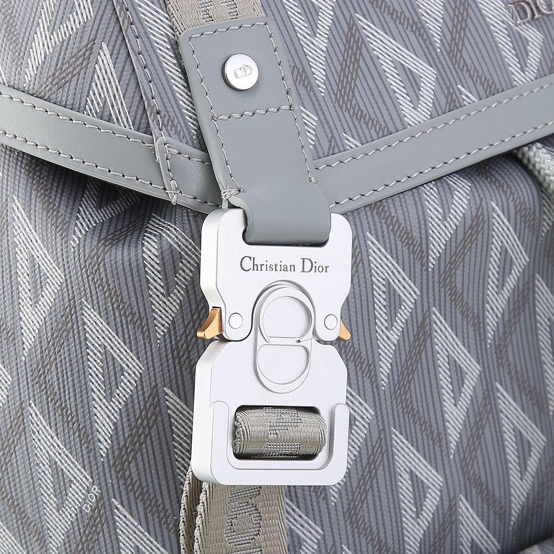 Dior Shoulder Bag Cow Leather Gray M-s