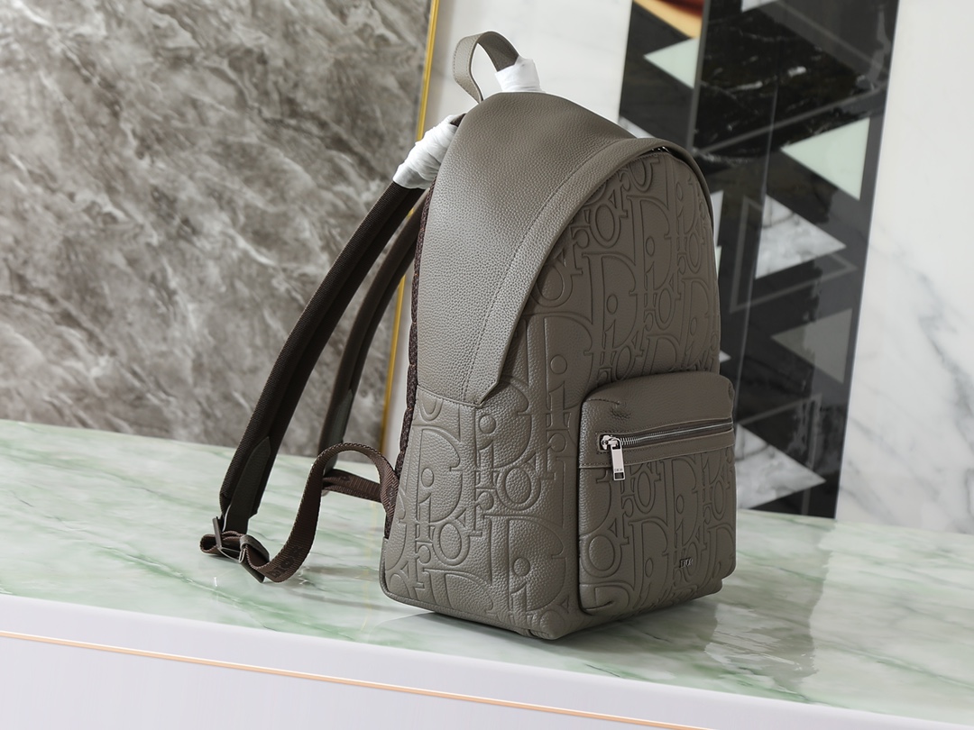 Dior Shoulder Bag Cow Leather Gray L-s-199l