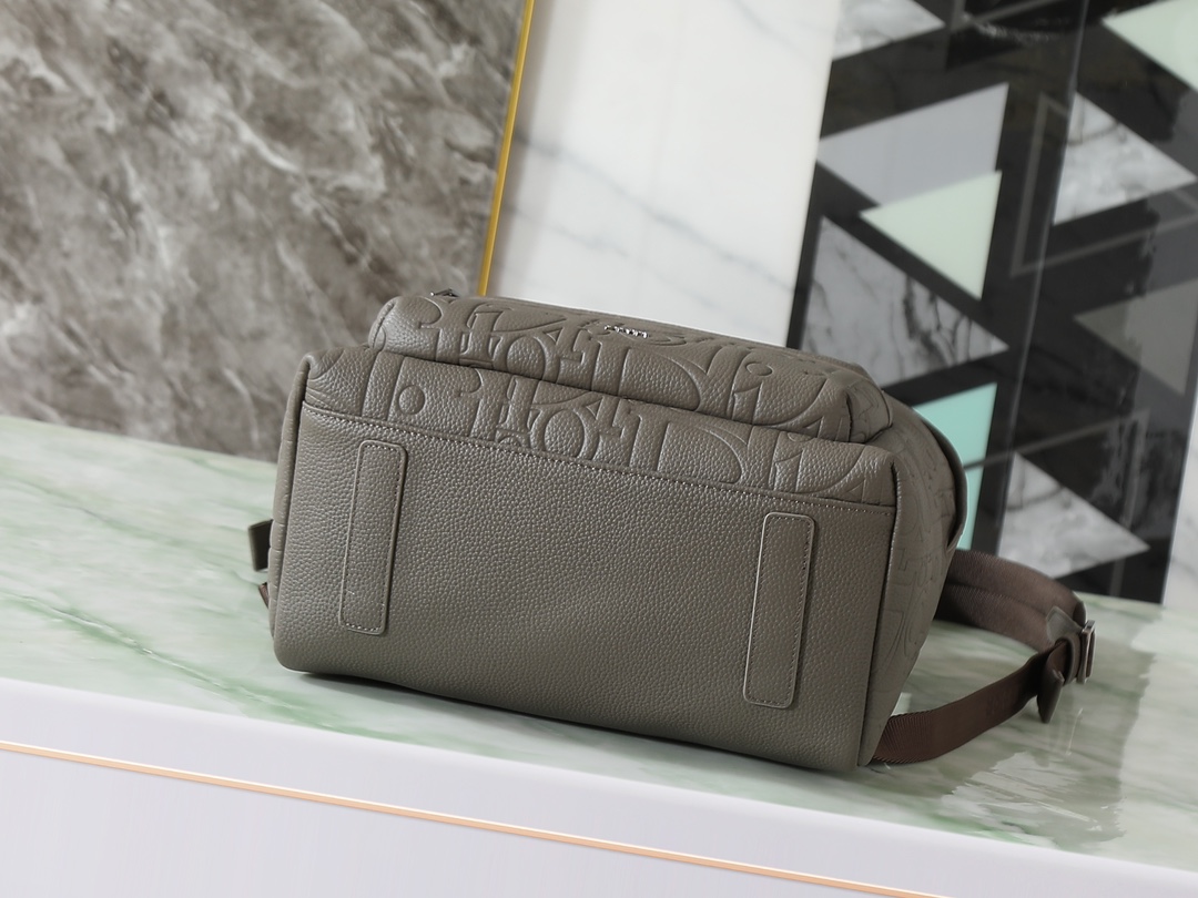 Dior Shoulder Bag Cow Leather Gray L-s-199l