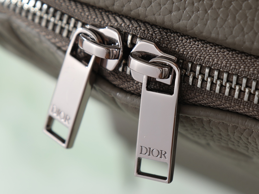 Dior Shoulder Bag Cow Leather Gray L-s-199l
