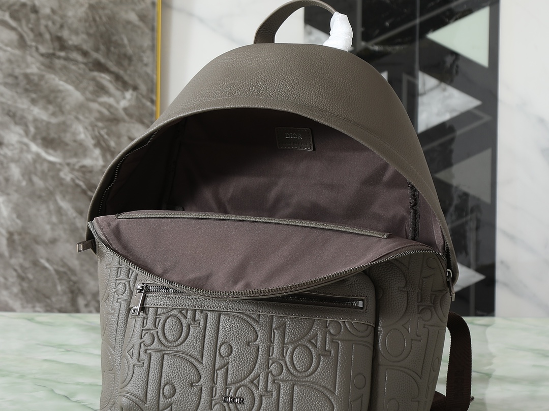 Dior Shoulder Bag Cow Leather Gray L-s-199l