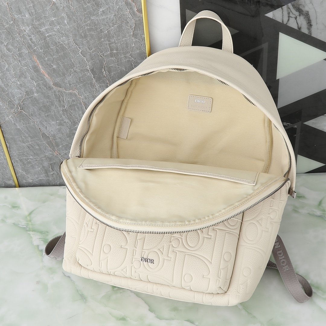 Dior Shoulder Bag Cow Leather Beige L-s-199l