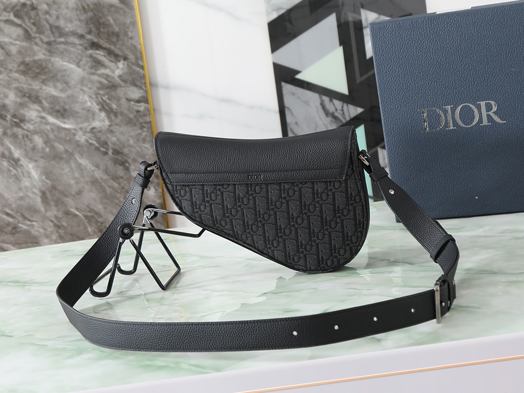 Dior Basic Bag Cow Leather Black L-s