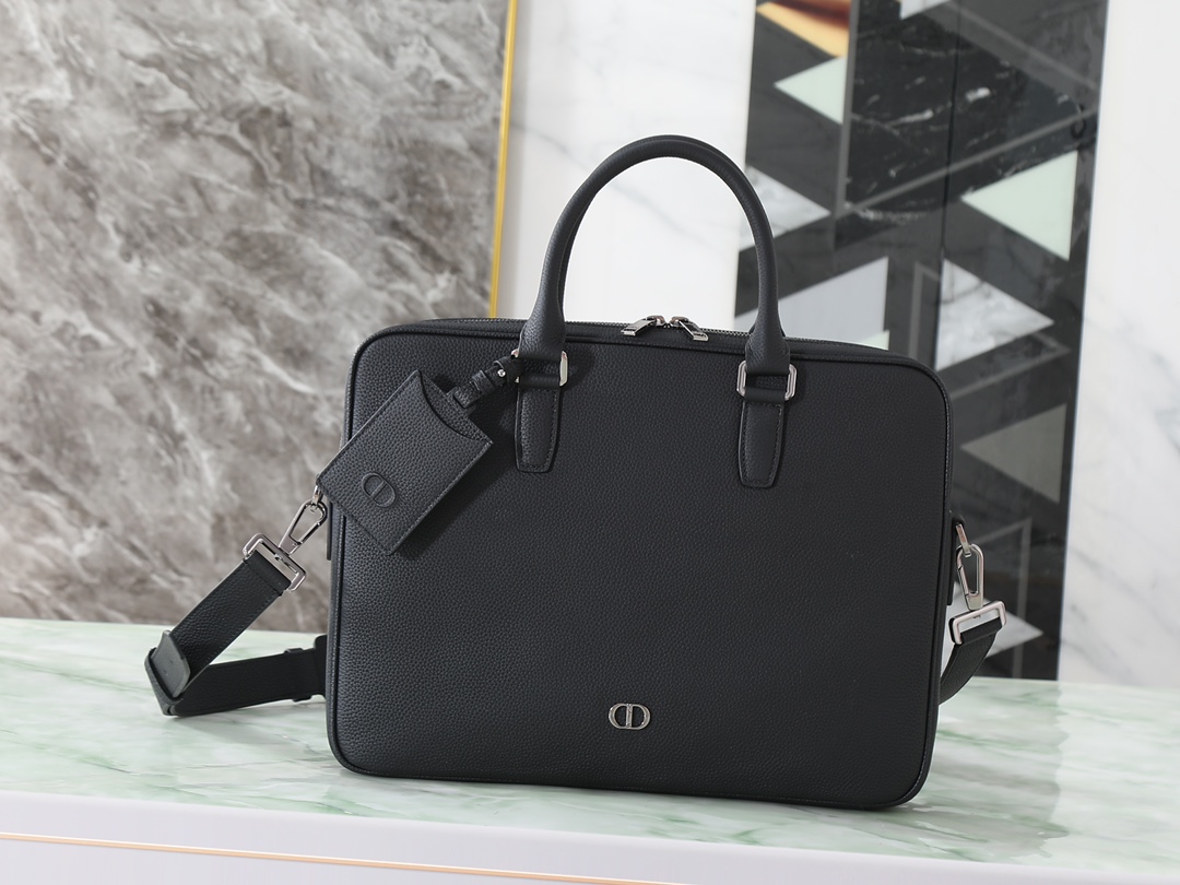 Dior Basic Bag Cow Leather Black Foldable