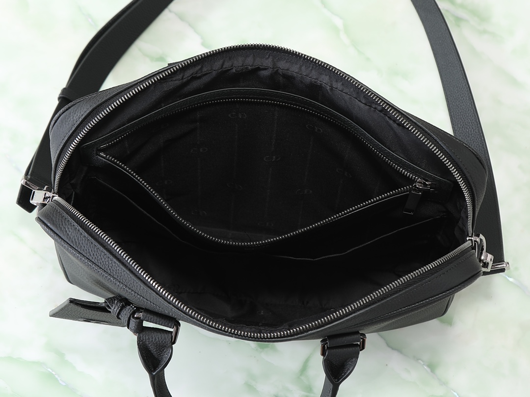 Dior Basic Bag Cow Leather Black Foldable