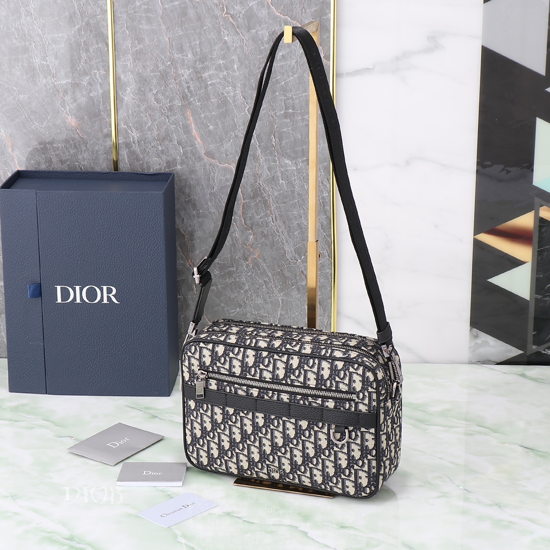 Dior Basic Bag Cow Leather Black L-s