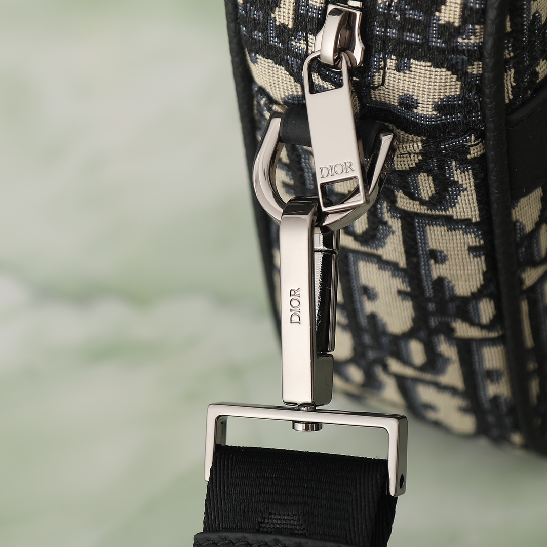 Dior Messenger Bag Cow Leather Black M-l-s