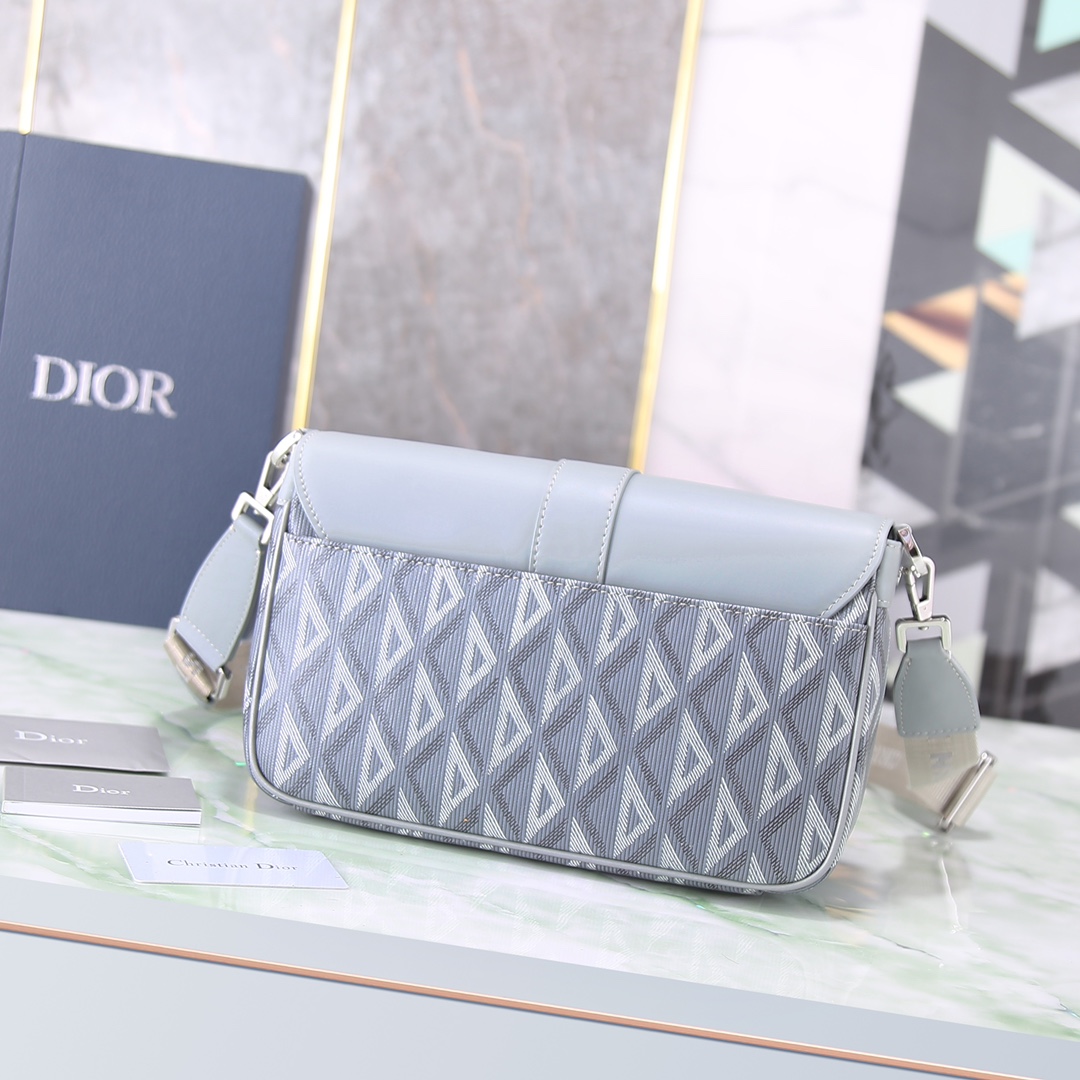 Dior Basic Bag Cow Leather Gray M-s