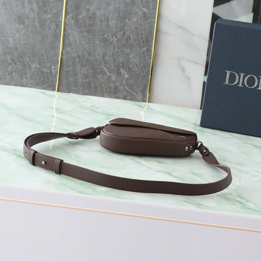 Dior Basic Bag Cow Leather Brown Mini Size S