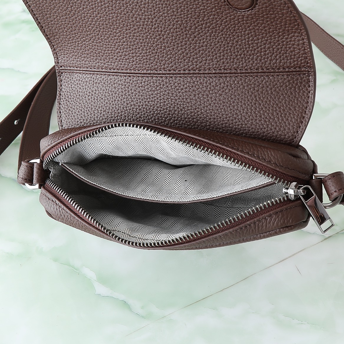 Dior Basic Bag Cow Leather Brown Mini Size S