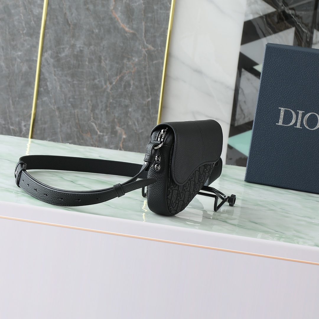 Dior Basic Bag Cow Leather Black Mini Size L-s