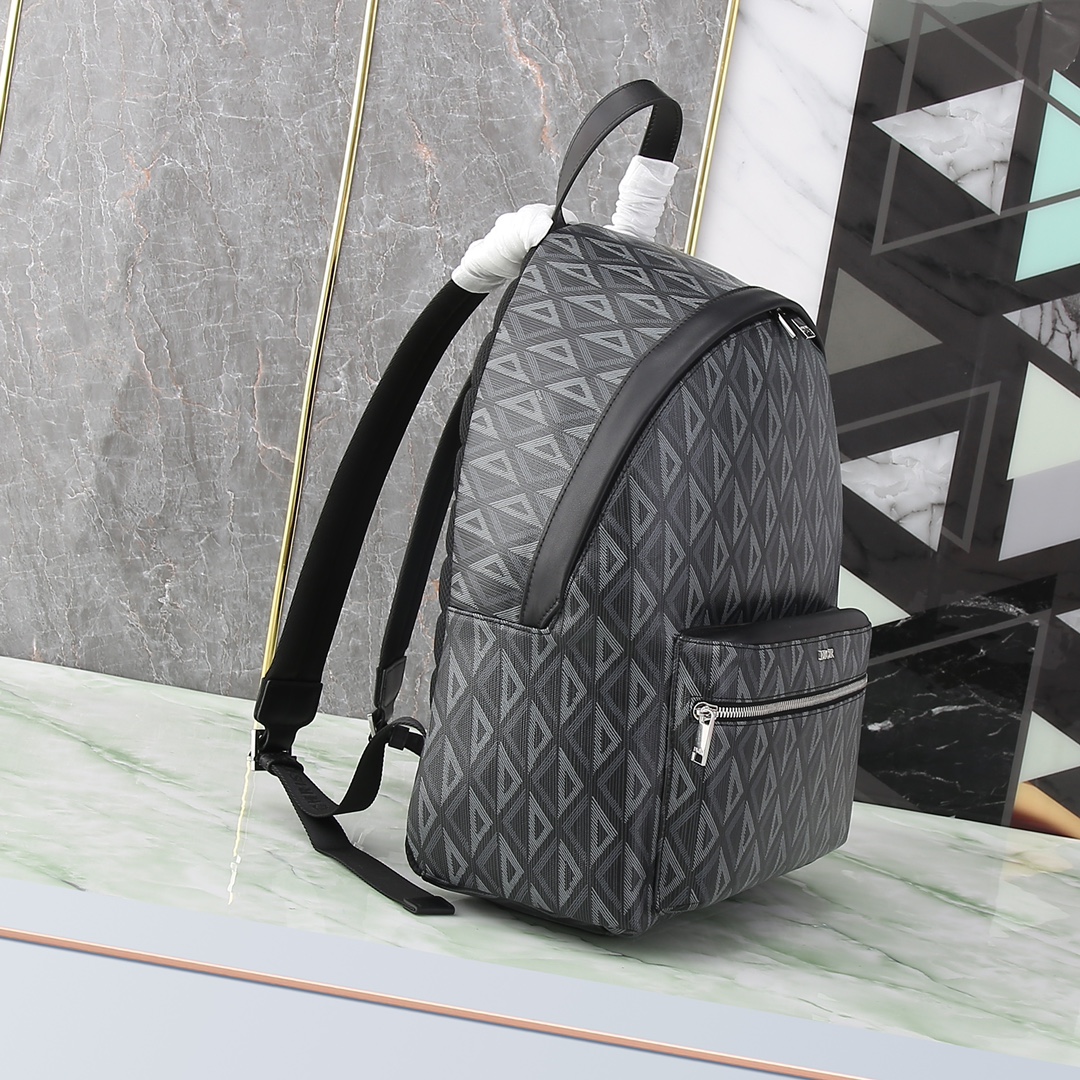 Dior Shoulder Bag Cow Leather Black M-s