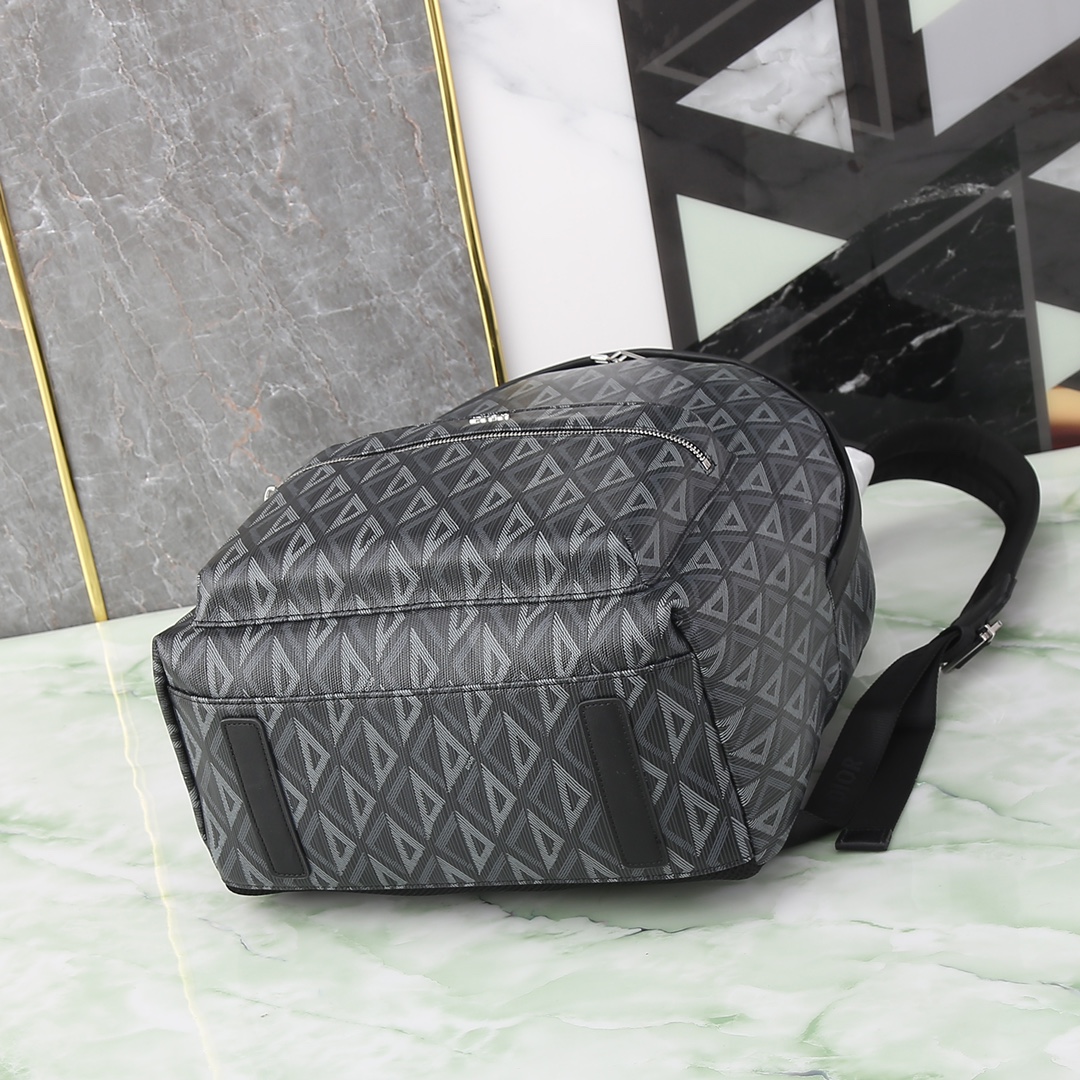 Dior Shoulder Bag Cow Leather Black M-s