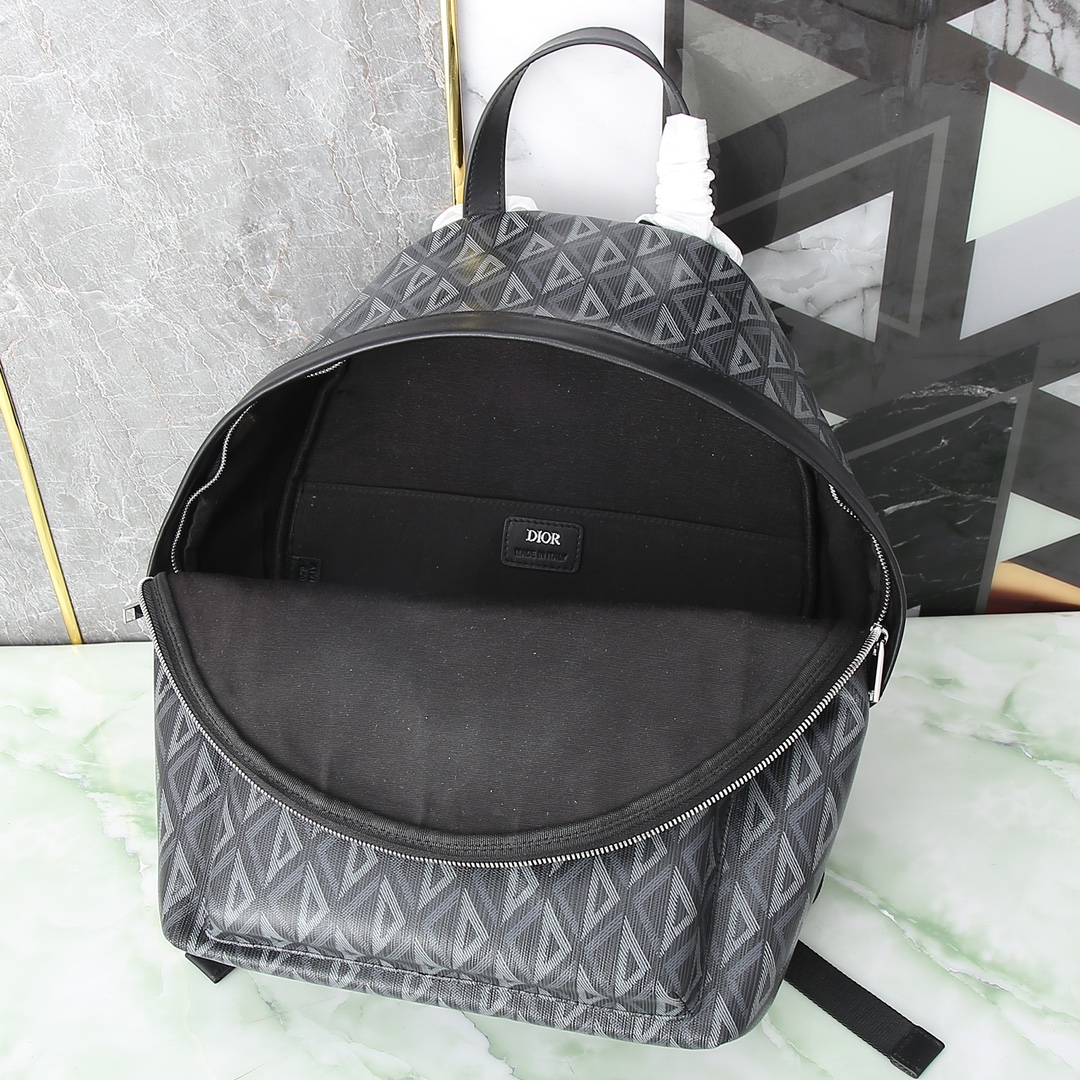 Dior Shoulder Bag Cow Leather Black M-s