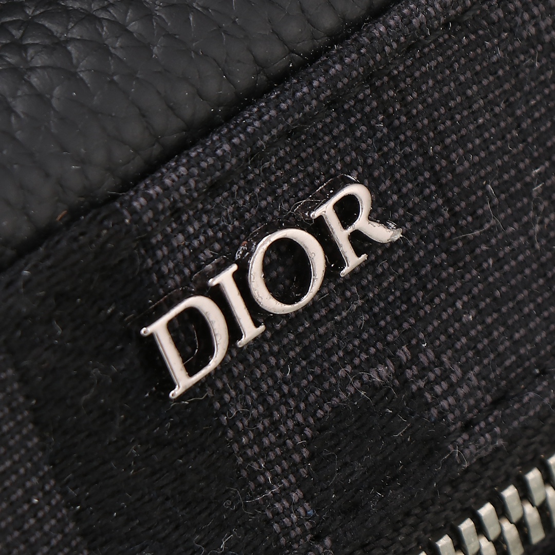 Dior Shoulder Bag Cow Leather Black L