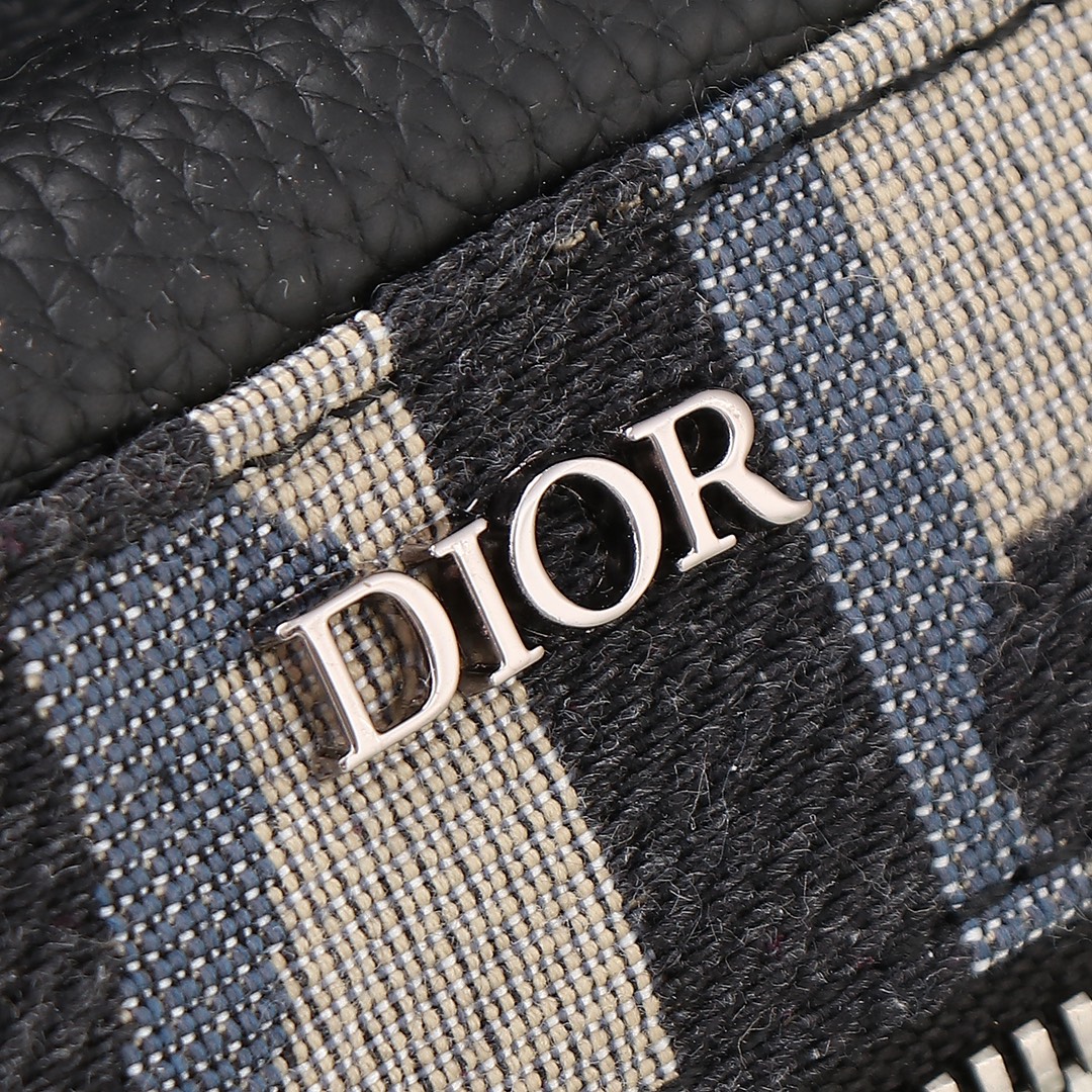 Dior Shoulder Bag Cow Leather Black L-xl-s