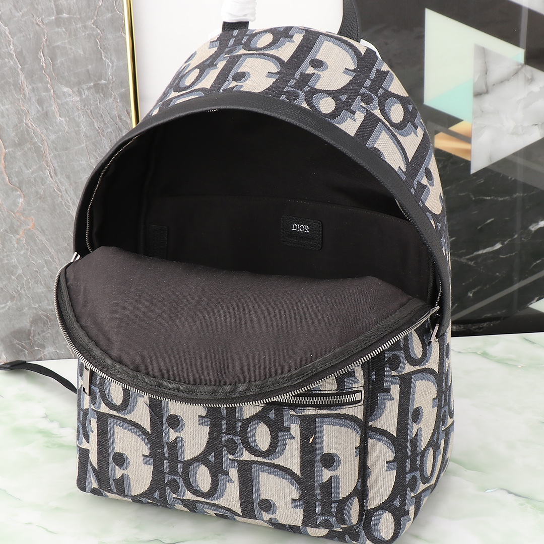 Dior Shoulder Bag Cow Leather Black L-xl-s