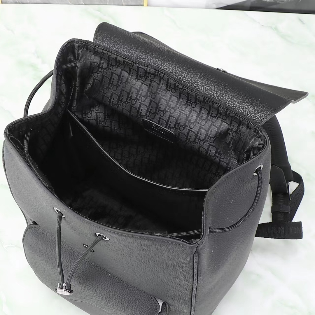 Dior Shoulder Bag Cow Leather Black