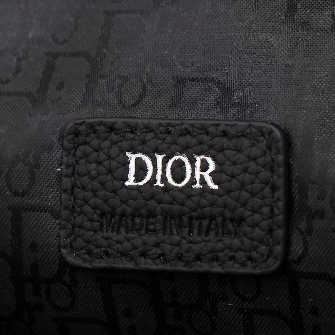 Dior Shoulder Bag Cow Leather Black
