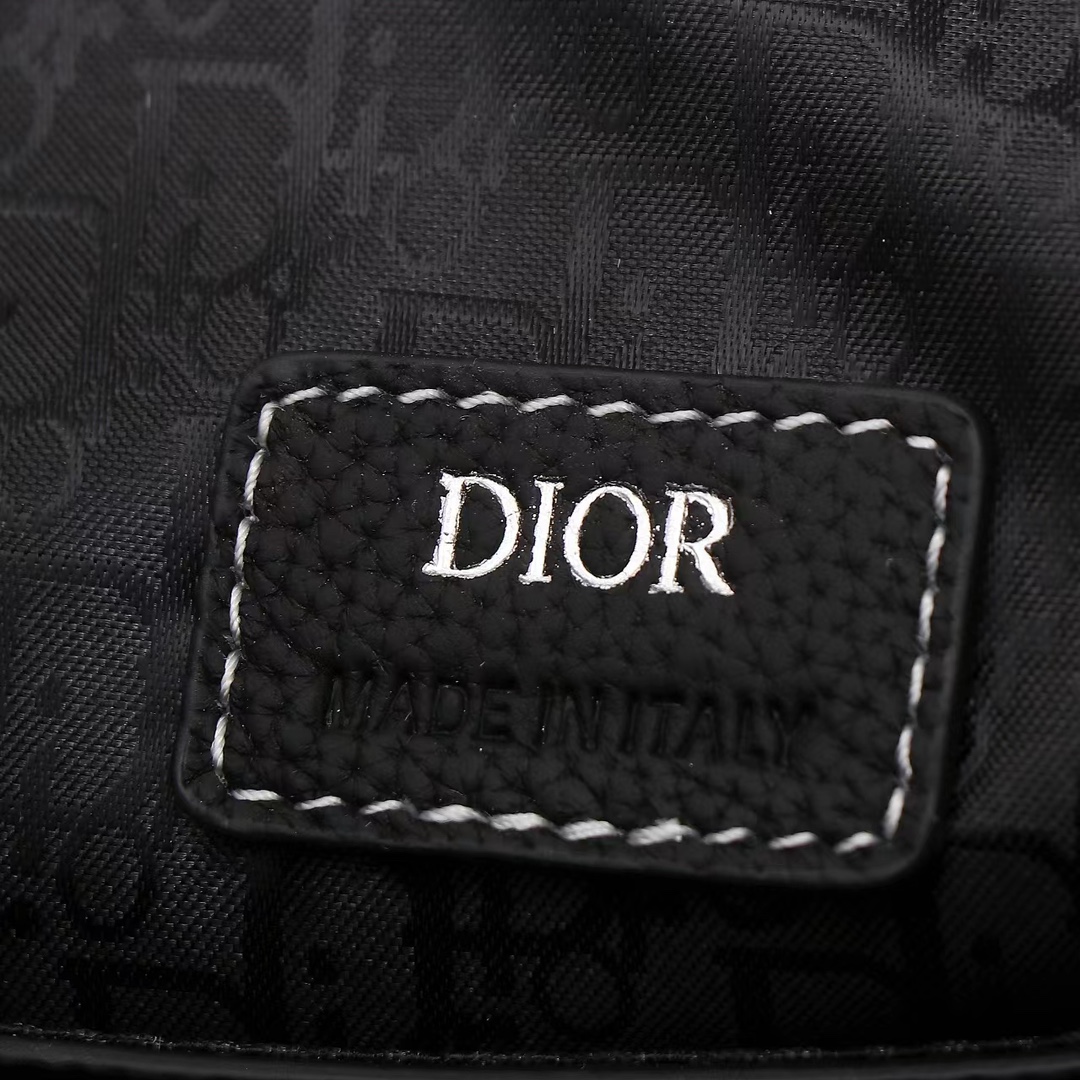Dior Shoulder Bag Cow Leather Black