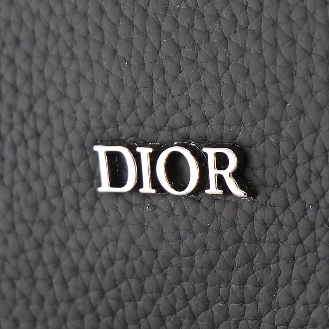 Dior Shoulder Bag Cow Leather Black L