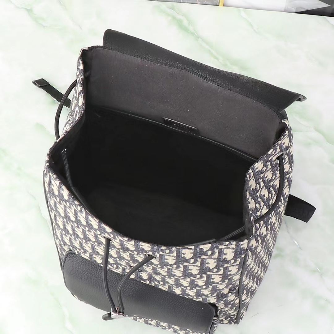 Dior Shoulder Bag Cow Leather Black L