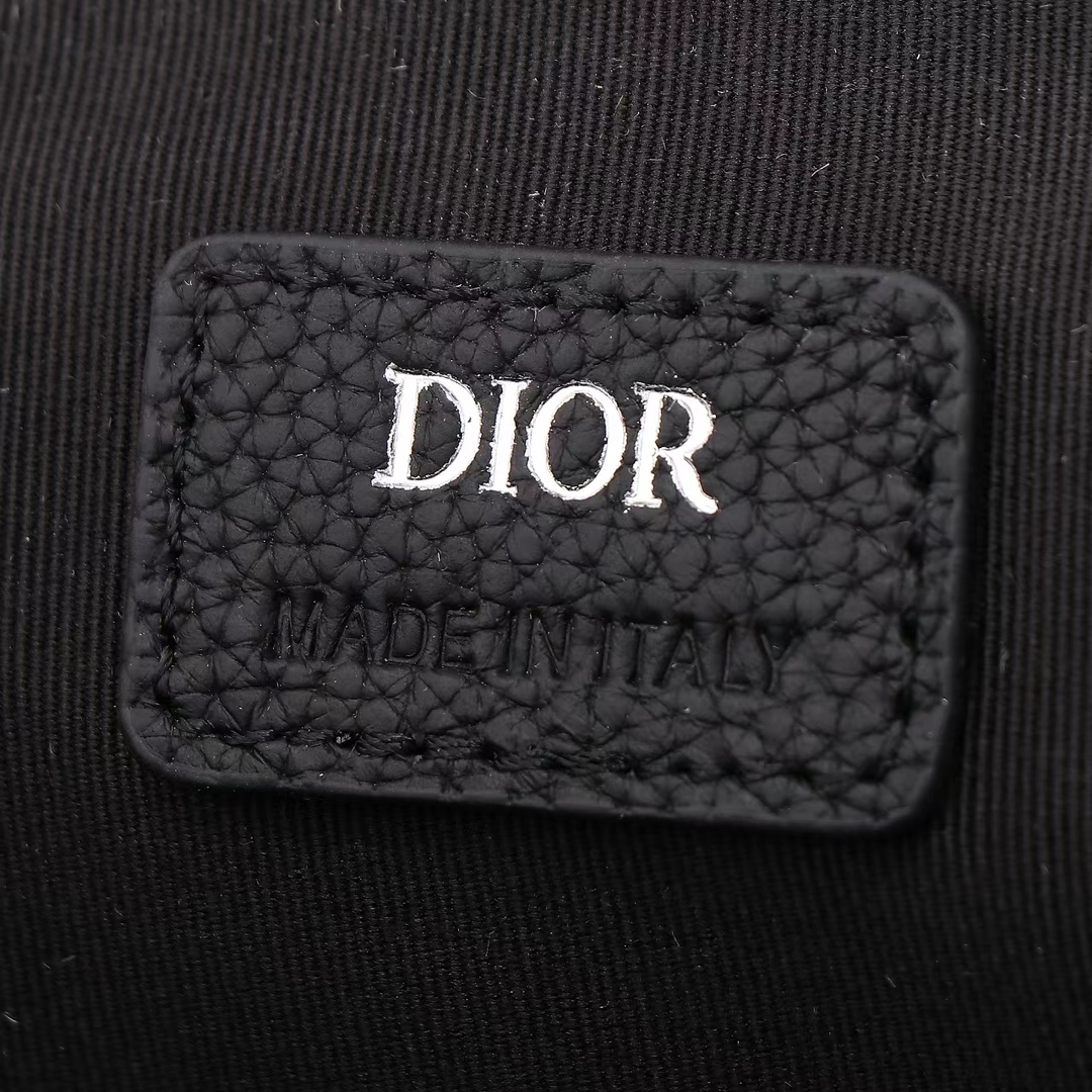 Dior Shoulder Bag Cow Leather Black L