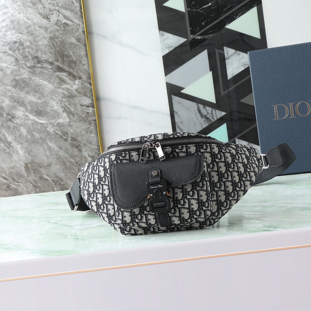 Dior Basic Bag Cow Leather Black L-s