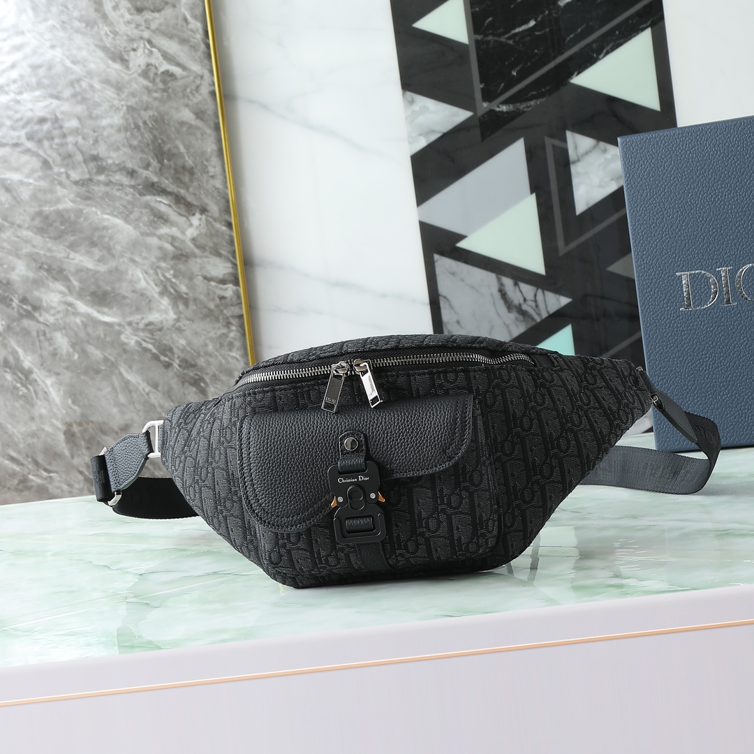 Dior Basic Bag Cow Leather Black L-s