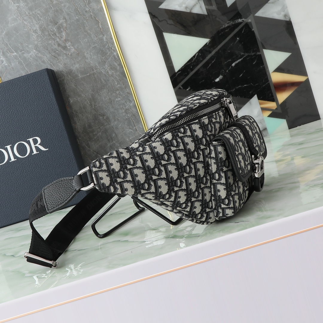 Dior Basic Bag Cow Leather Black L-s