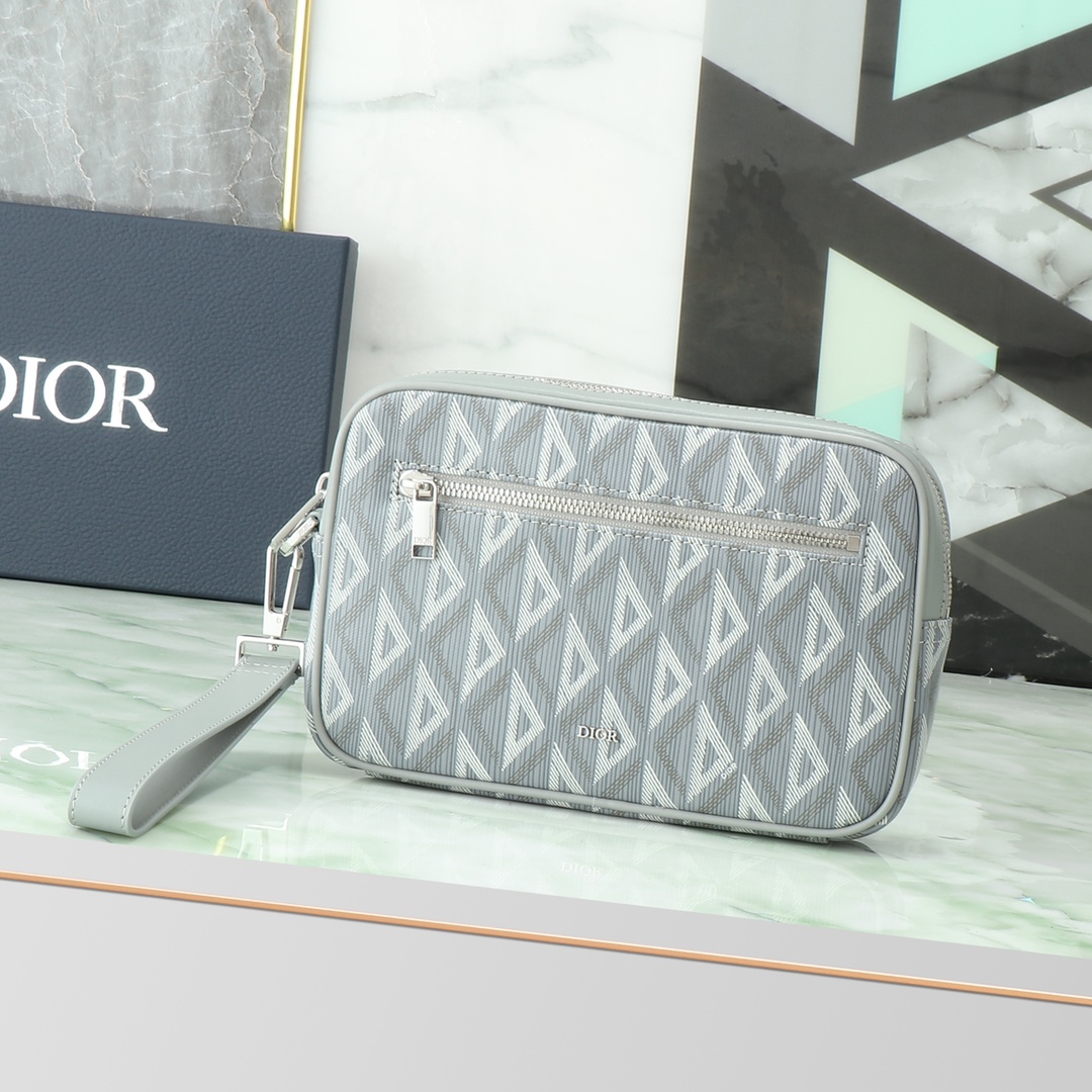 Dior Clutch Bag Canvas M-l-s