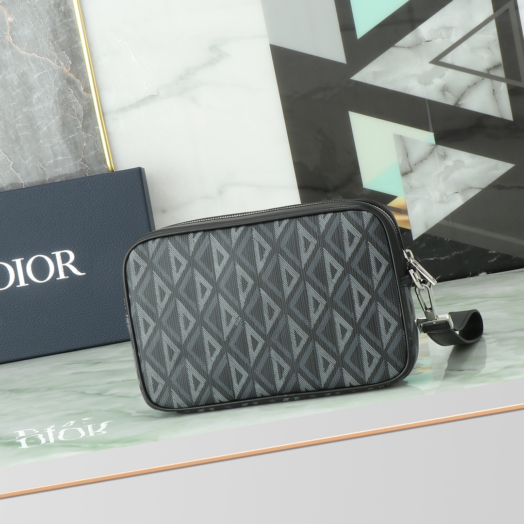 Dior Clutch Bag Canvas M-l-s