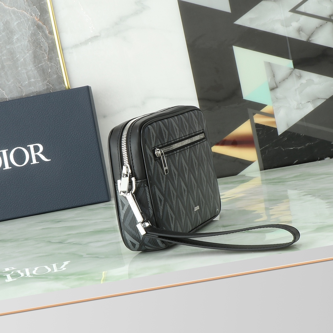 Dior Clutch Bag Canvas M-l-s