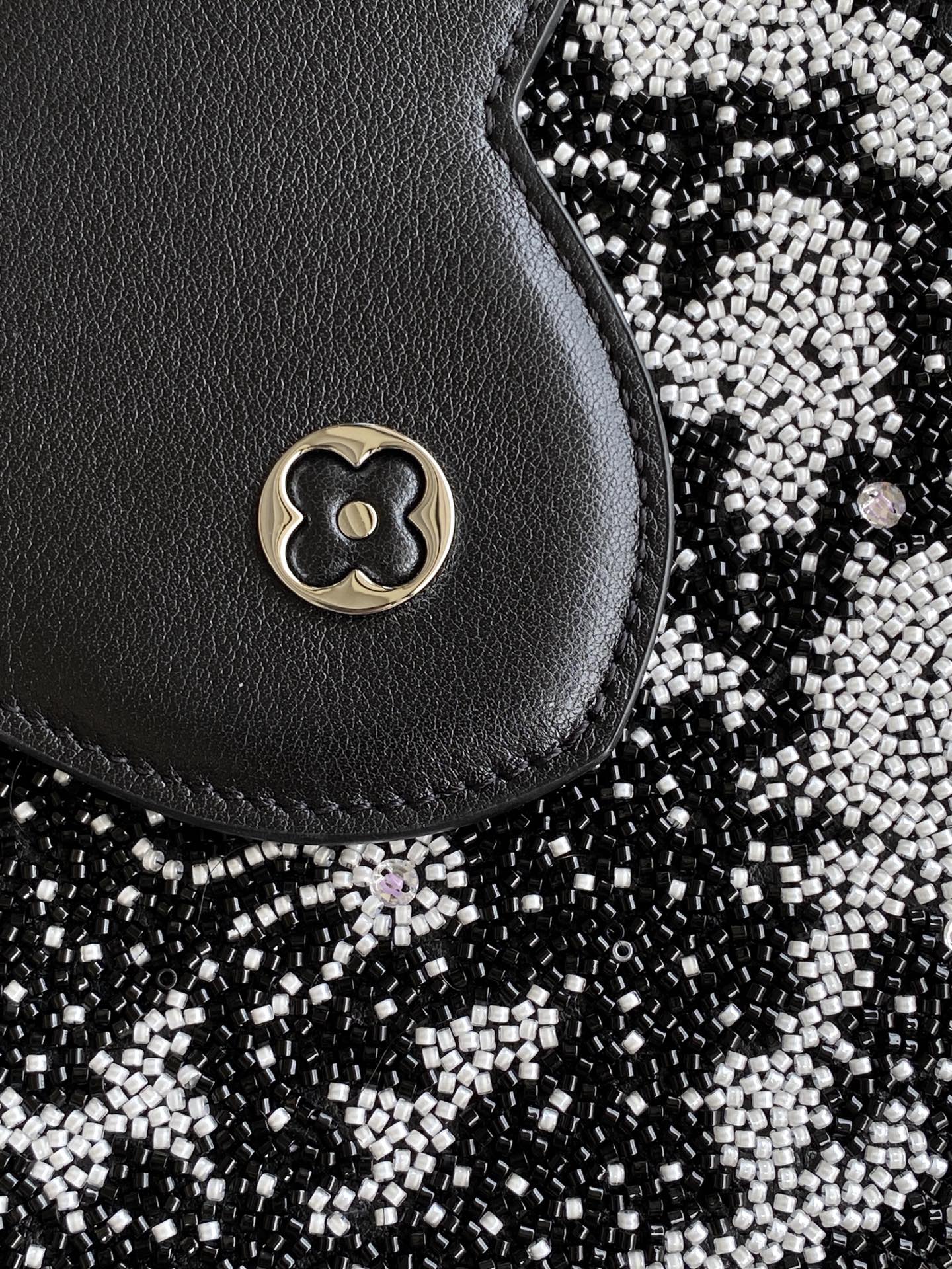 Louis Vuitton Basic Bag Cow Leather Black M-s