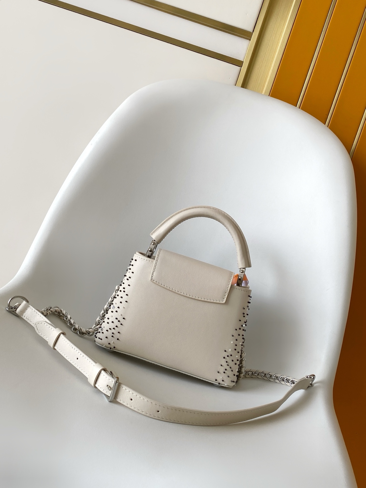 Louis Vuitton Basic Bag Cow Leather Black M-s