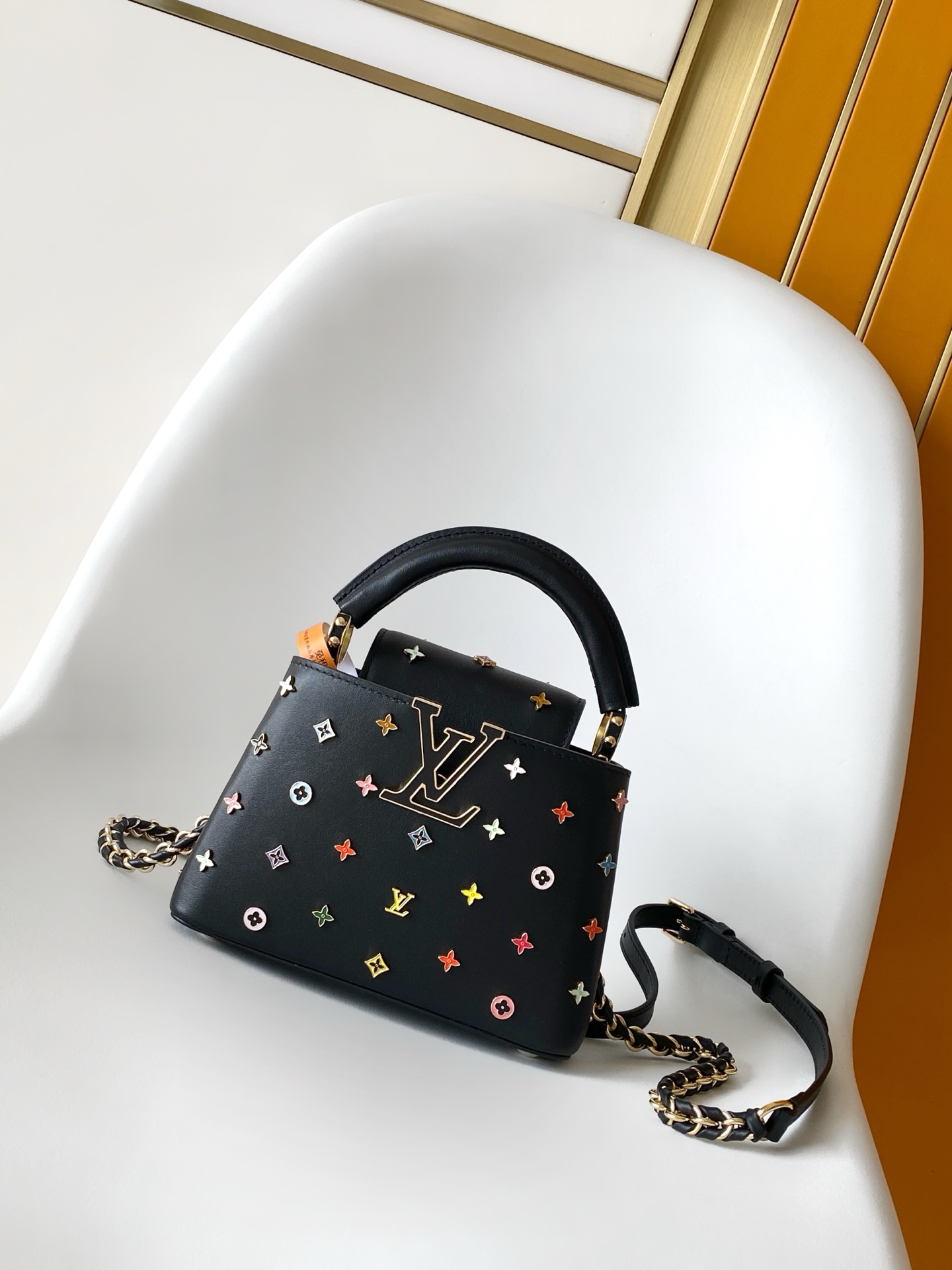 Louis Vuitton Basic Bag Cow Leather Black M-l-s