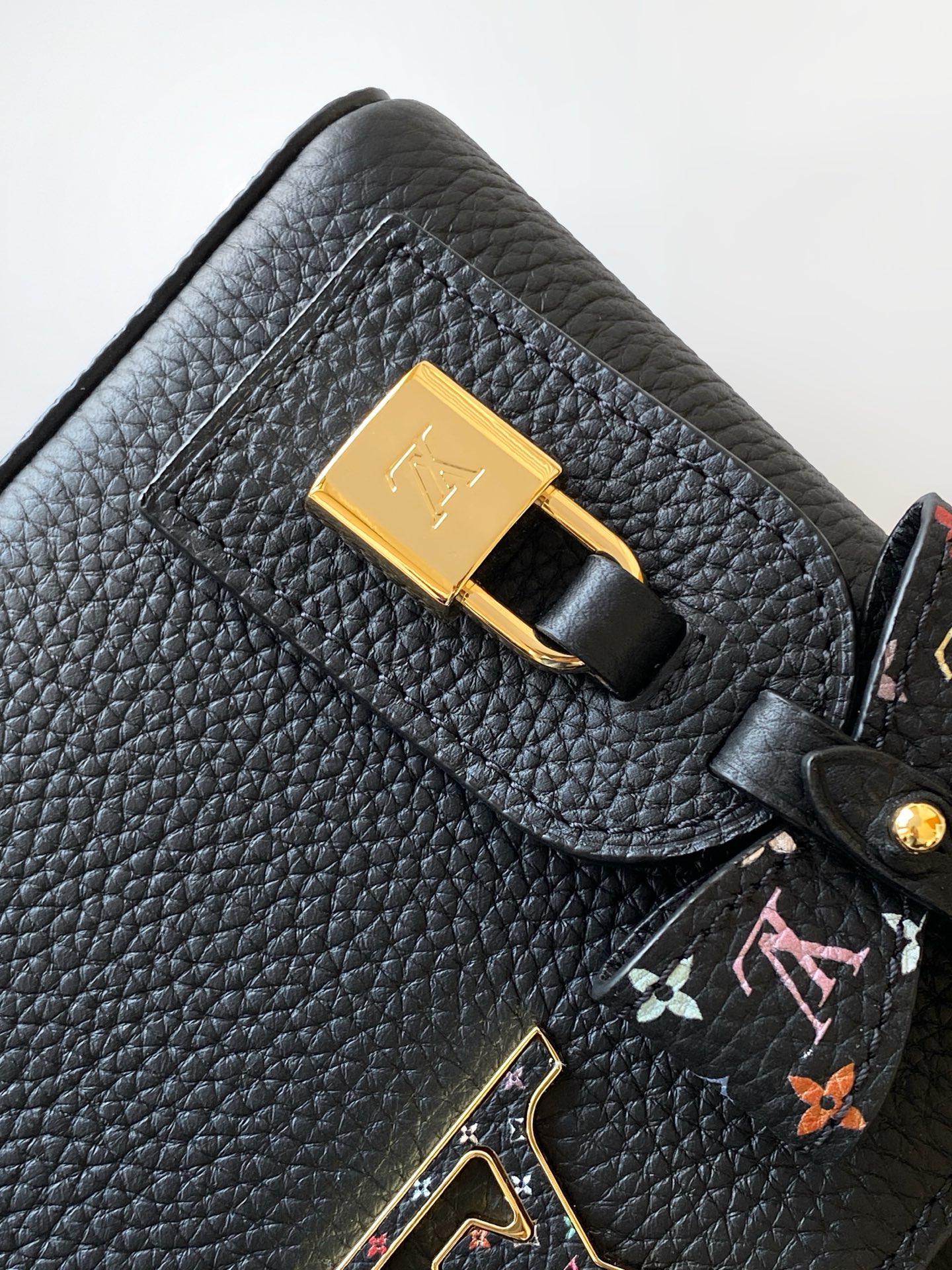 Louis Vuitton Basic Bag Cow Leather Black M-l-s